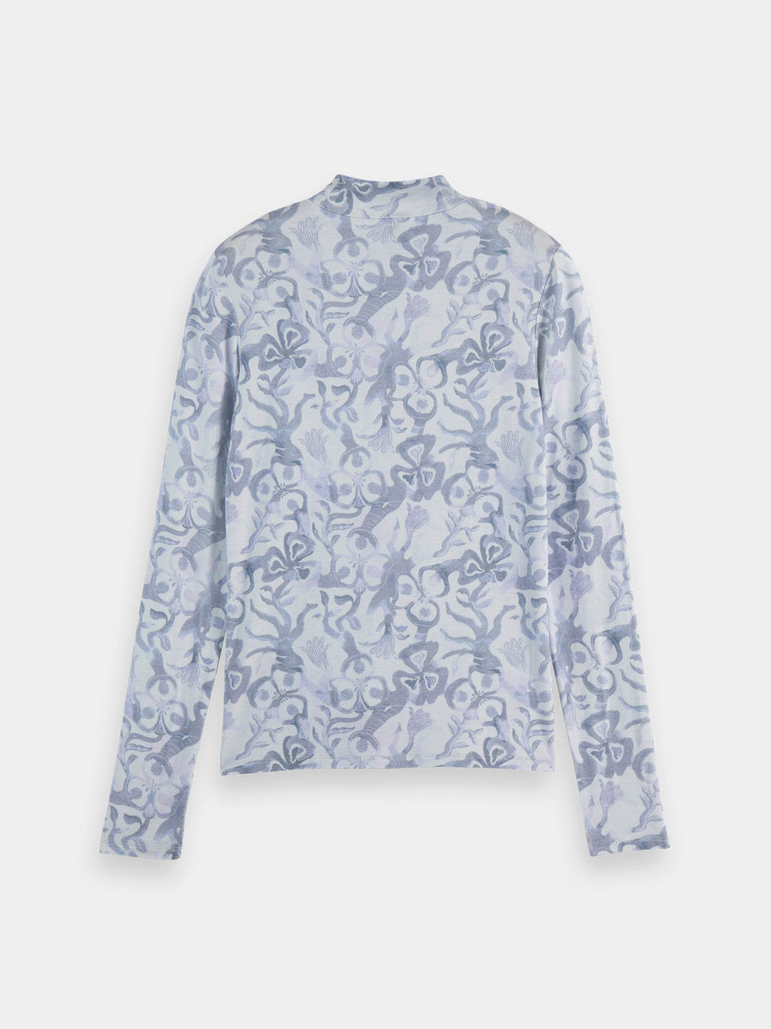 Printed mock neck - Dancer Lavender