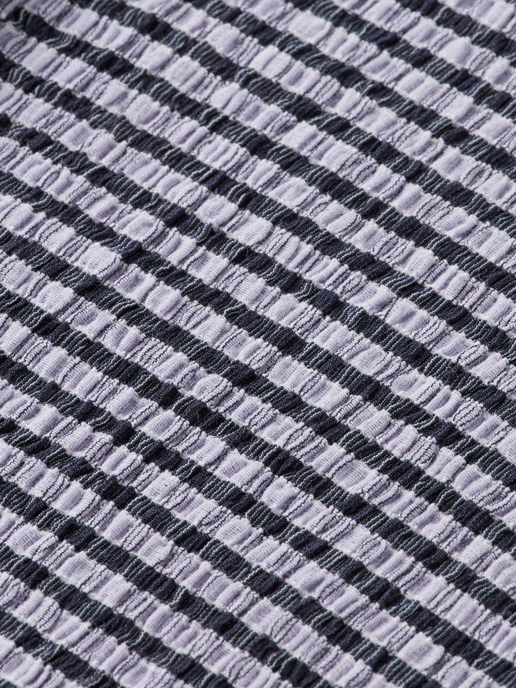 Gingham button up top - Sky Captain/ Languid Lavender