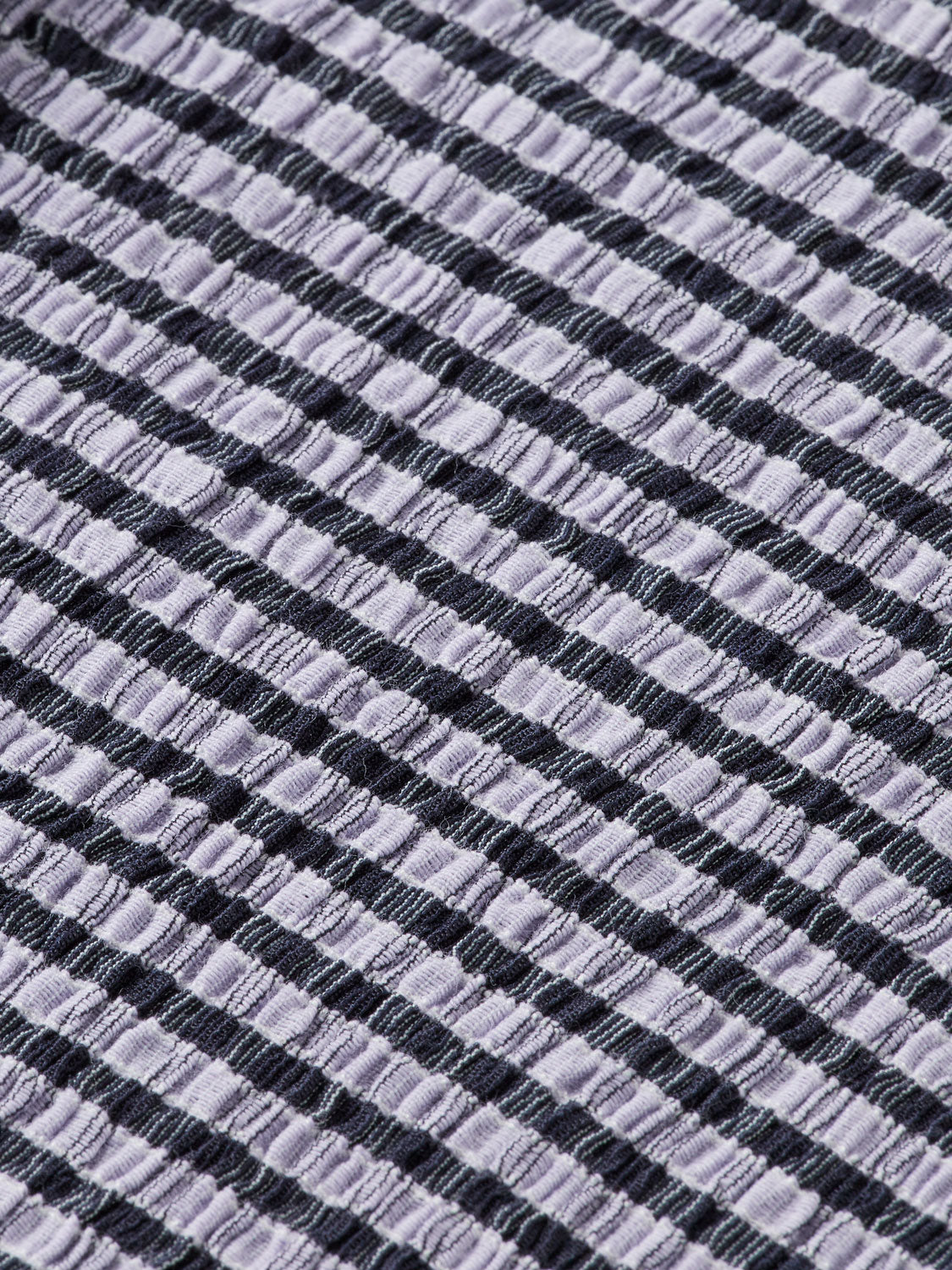 Gingham button up top - Sky Captain/ Languid Lavender