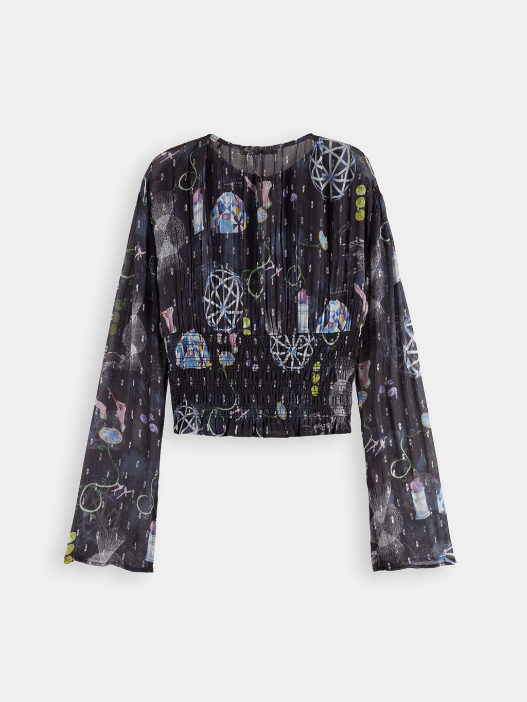 Smocked waist top - Black Mountain