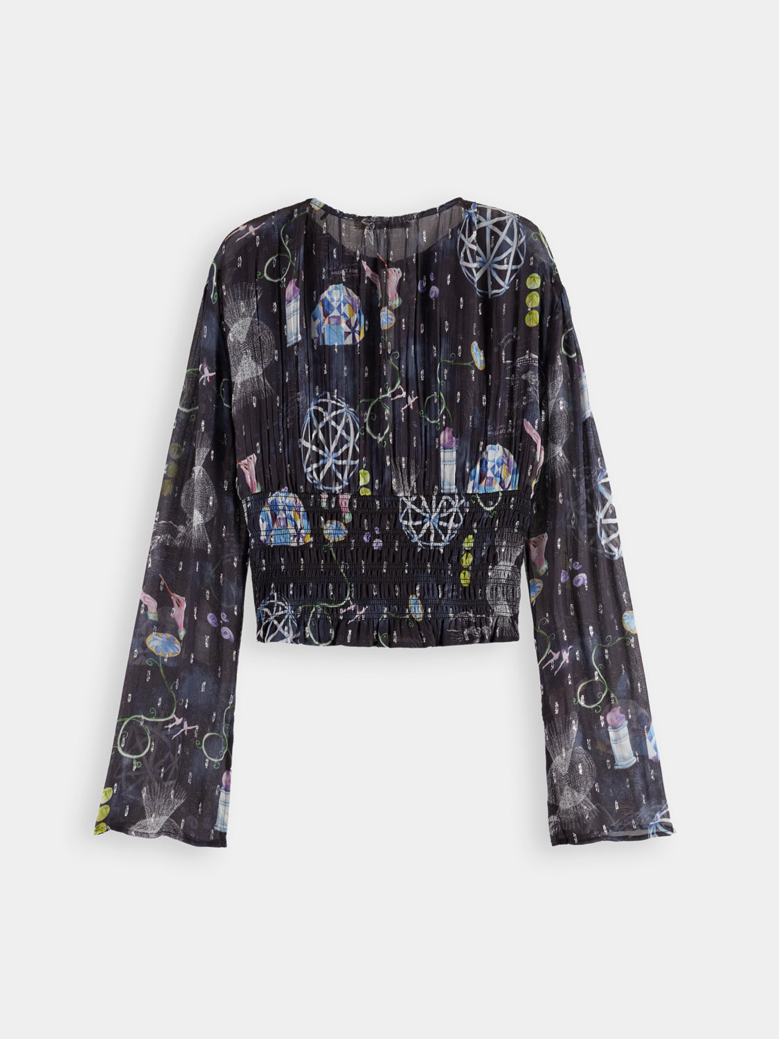 Smocked waist top - Black Mountain