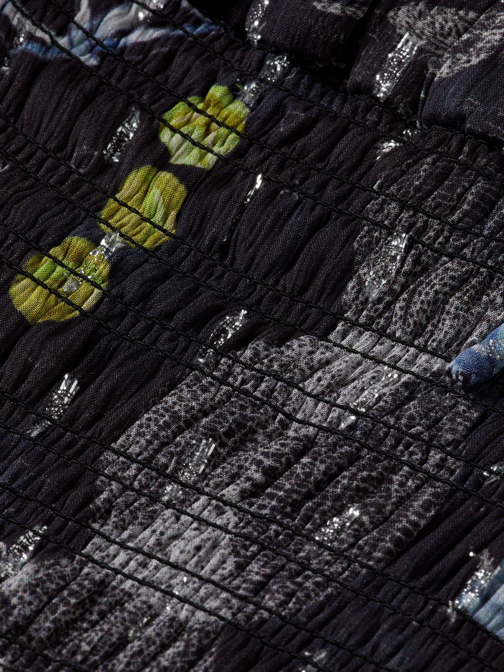 Smocked waist top - Black Mountain