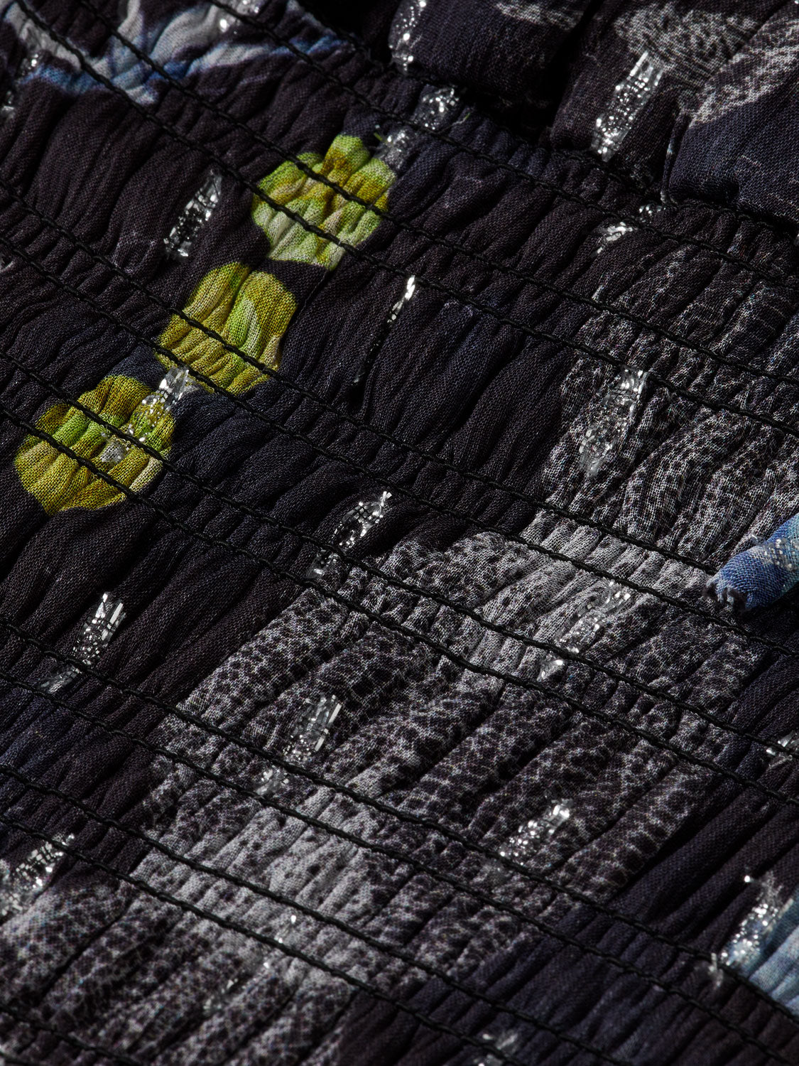 Smocked waist top - Black Mountain