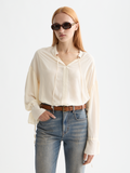 Draw string blouse - Eggnog