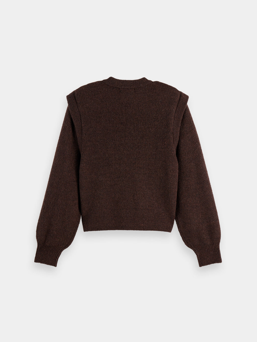 Shoulder detail knit - Chocolate Plum