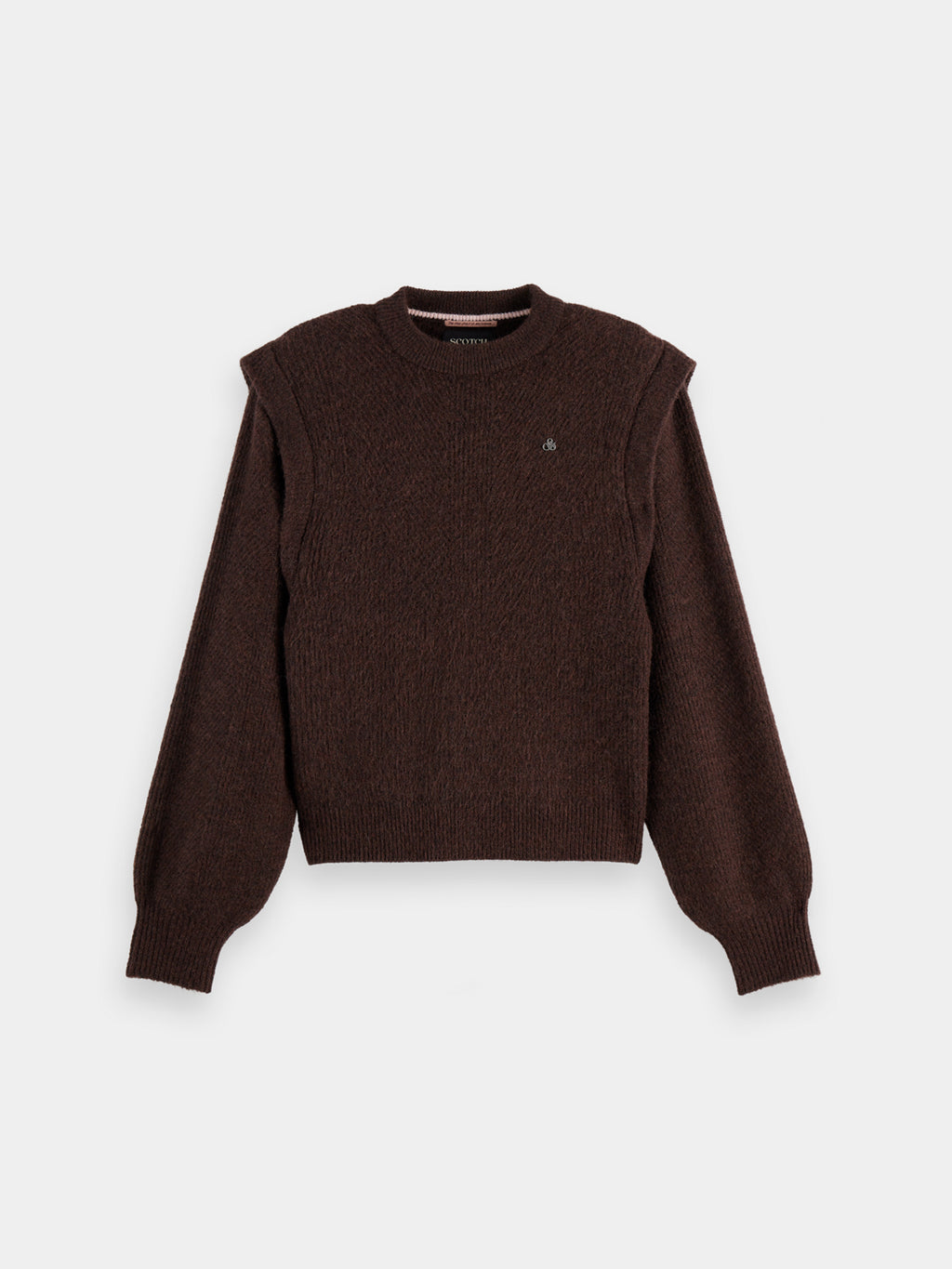 Shoulder detail knit - Chocolate Plum