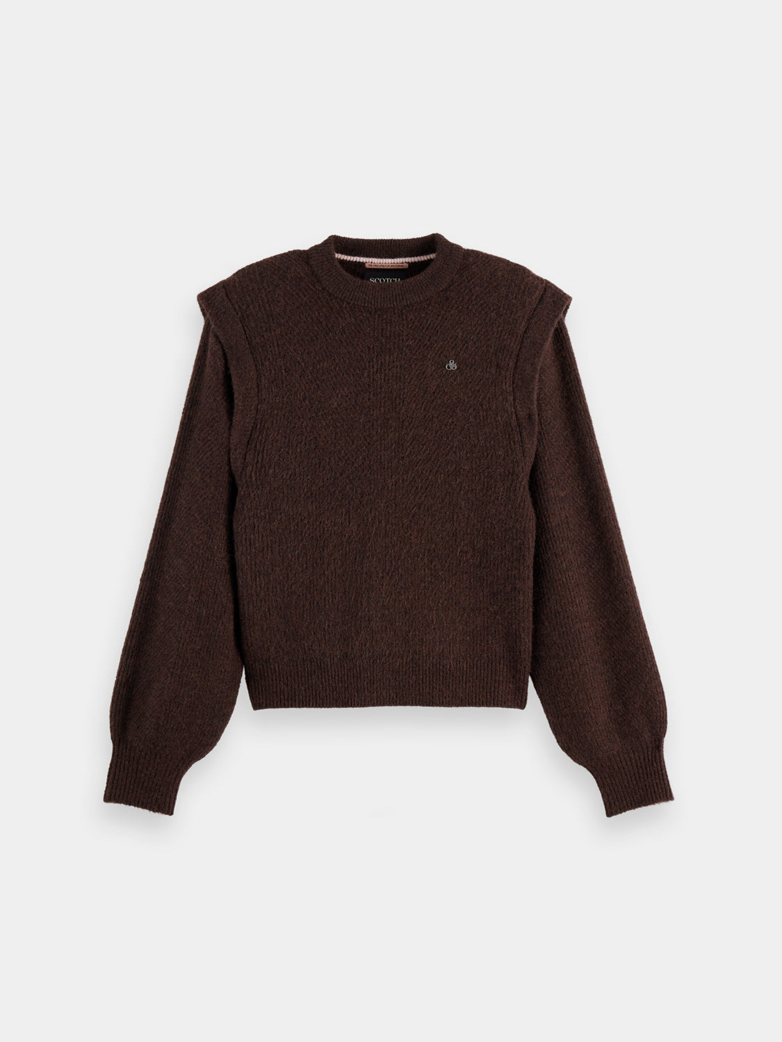 Shoulder detail knit - Chocolate Plum