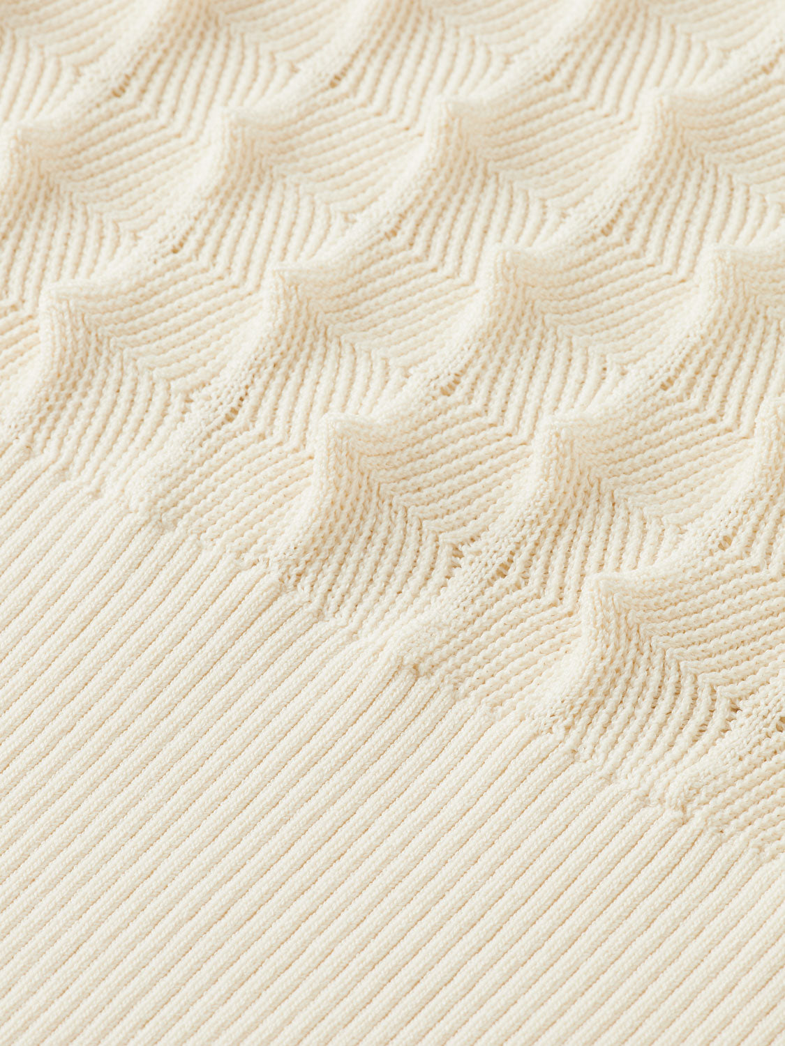Textured stitch pullover - Eggnog
