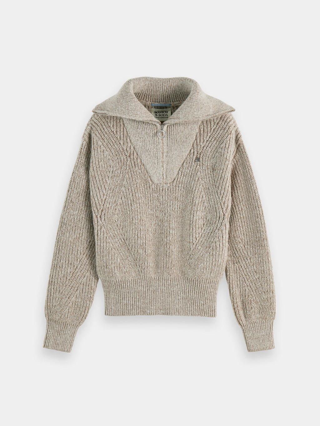 Half zip pullover - Tannin Melange