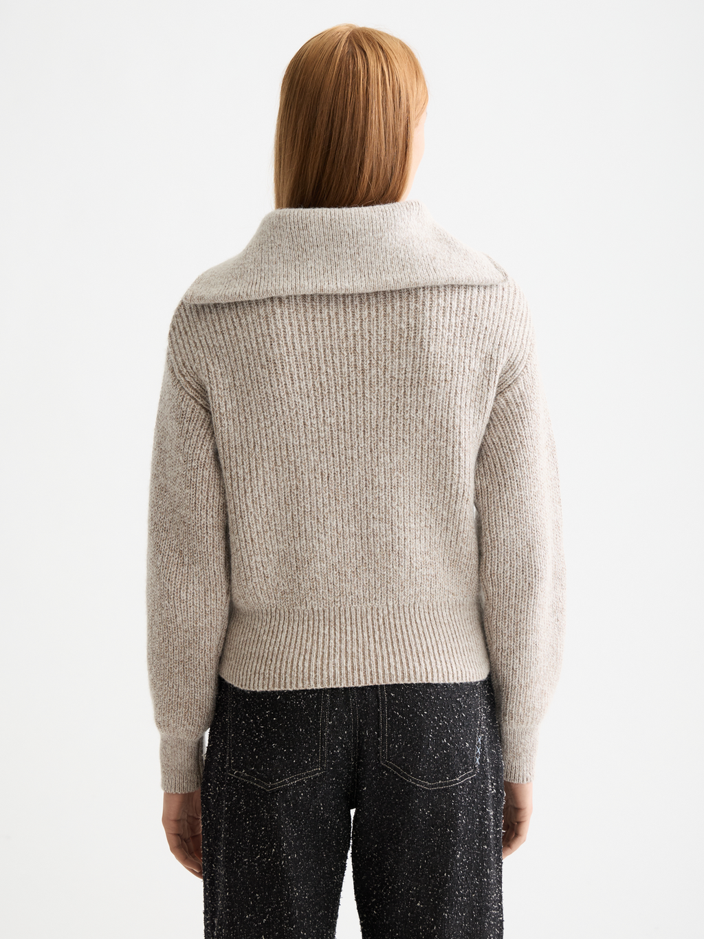 Half zip pullover - Tannin Melange