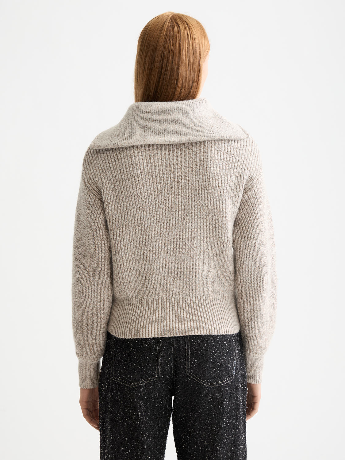 Half zip pullover - Tannin Melange