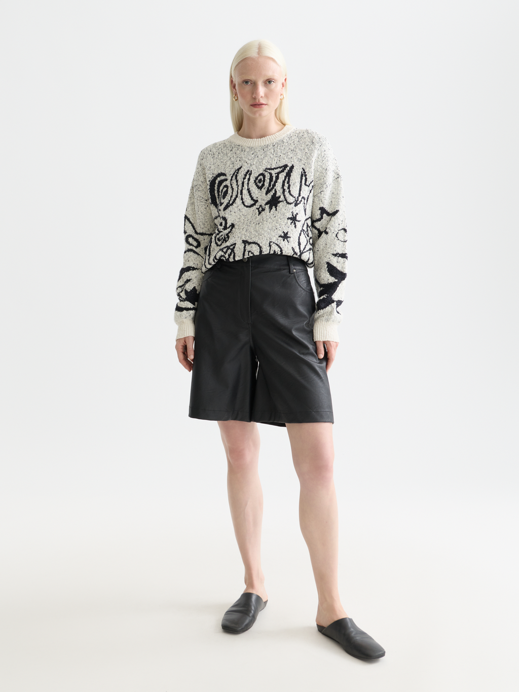 Jacquard pullover - Eggnog