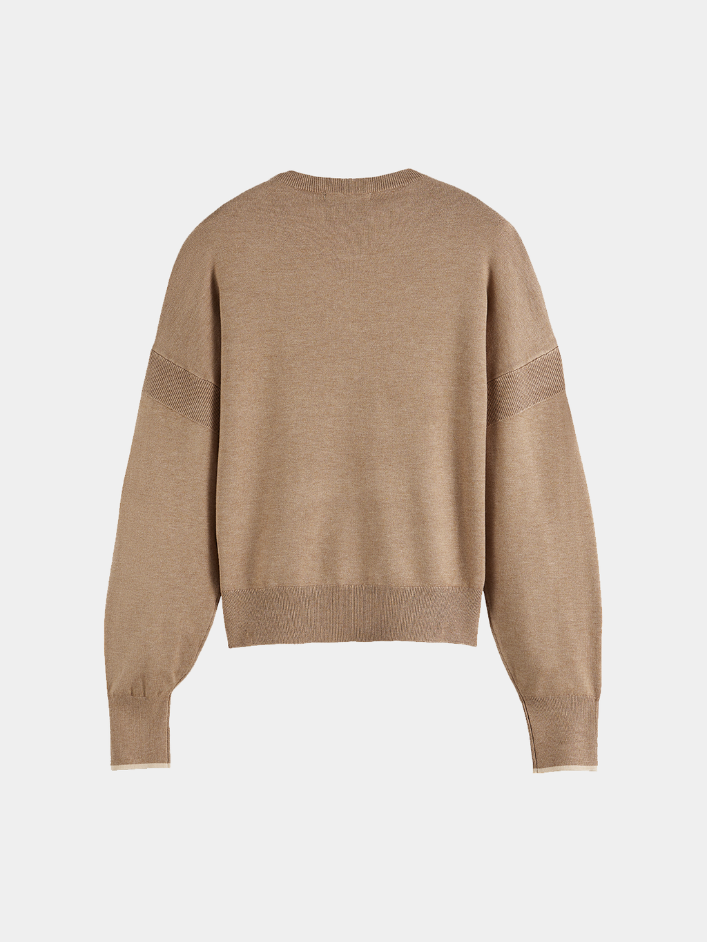 V-neck relaxed-fit pullover - Amphora Melange