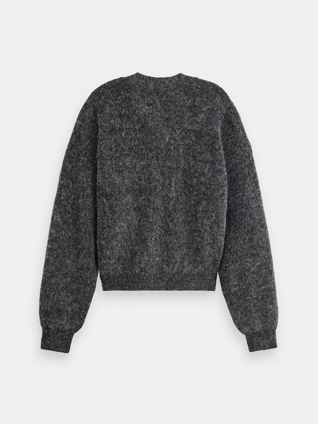 Fuzzy cardigan - Charcoal Melange