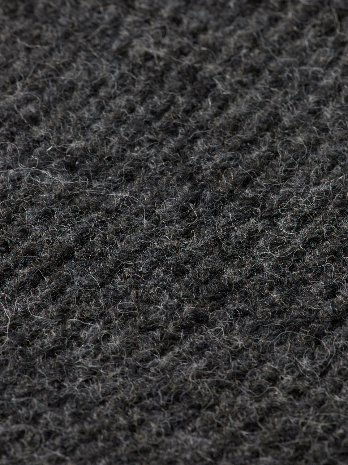 Fuzzy cardigan - Charcoal Melange