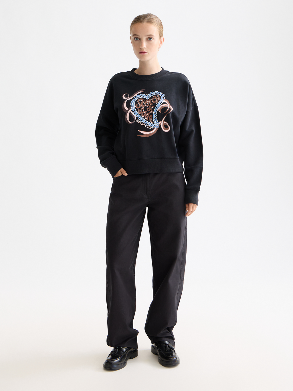 Chest artwork sweatshirt - Meteorite