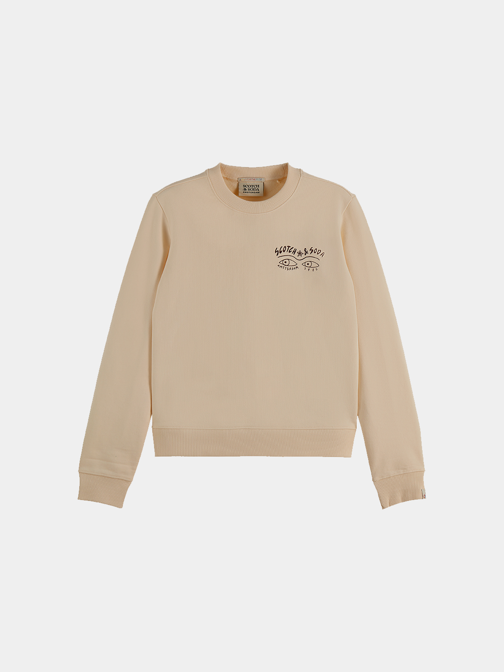 Scotch & Soda - Artwork sweatshirt - Eggnog