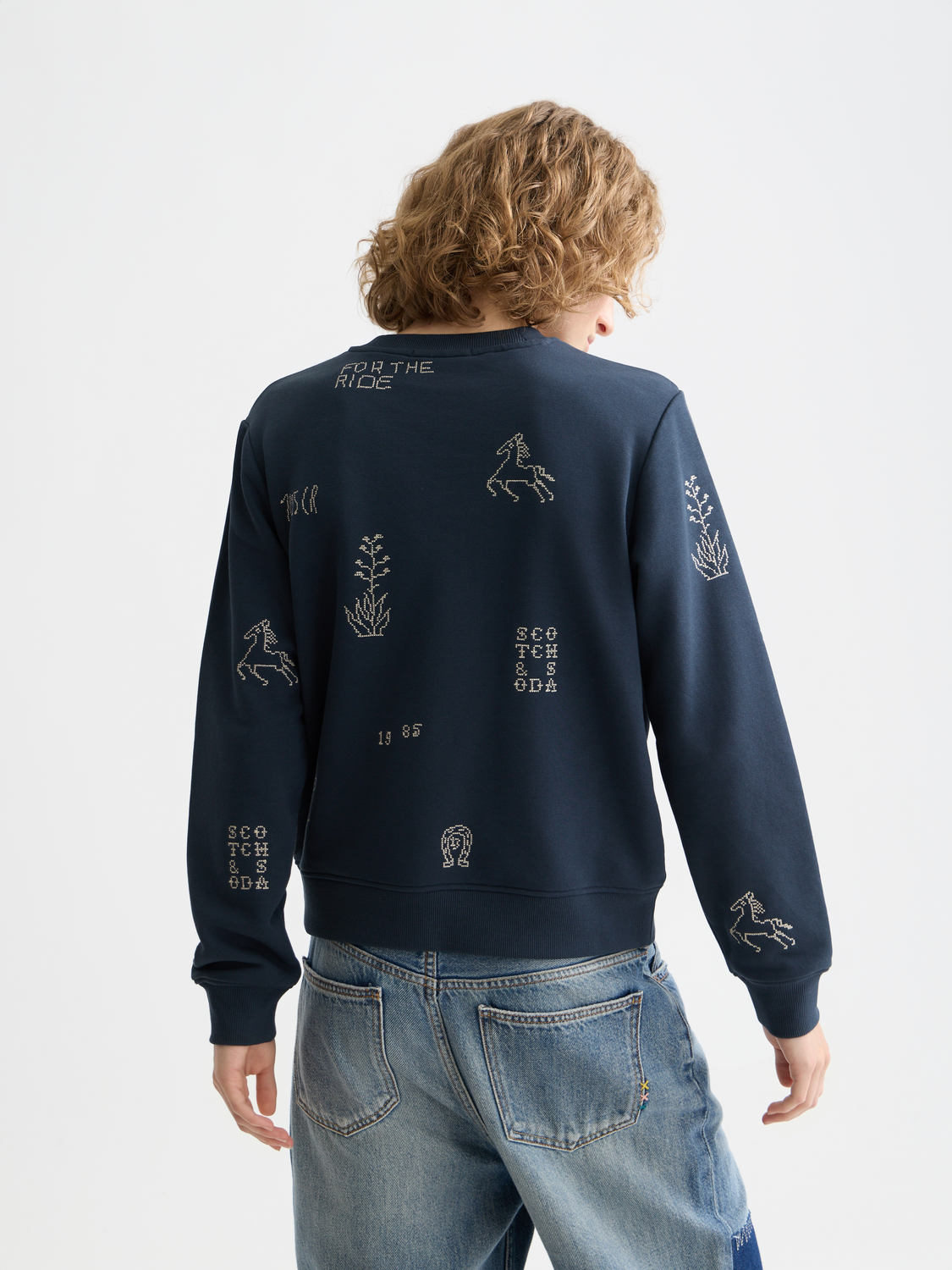Embroidered sweatshirt - Carbon