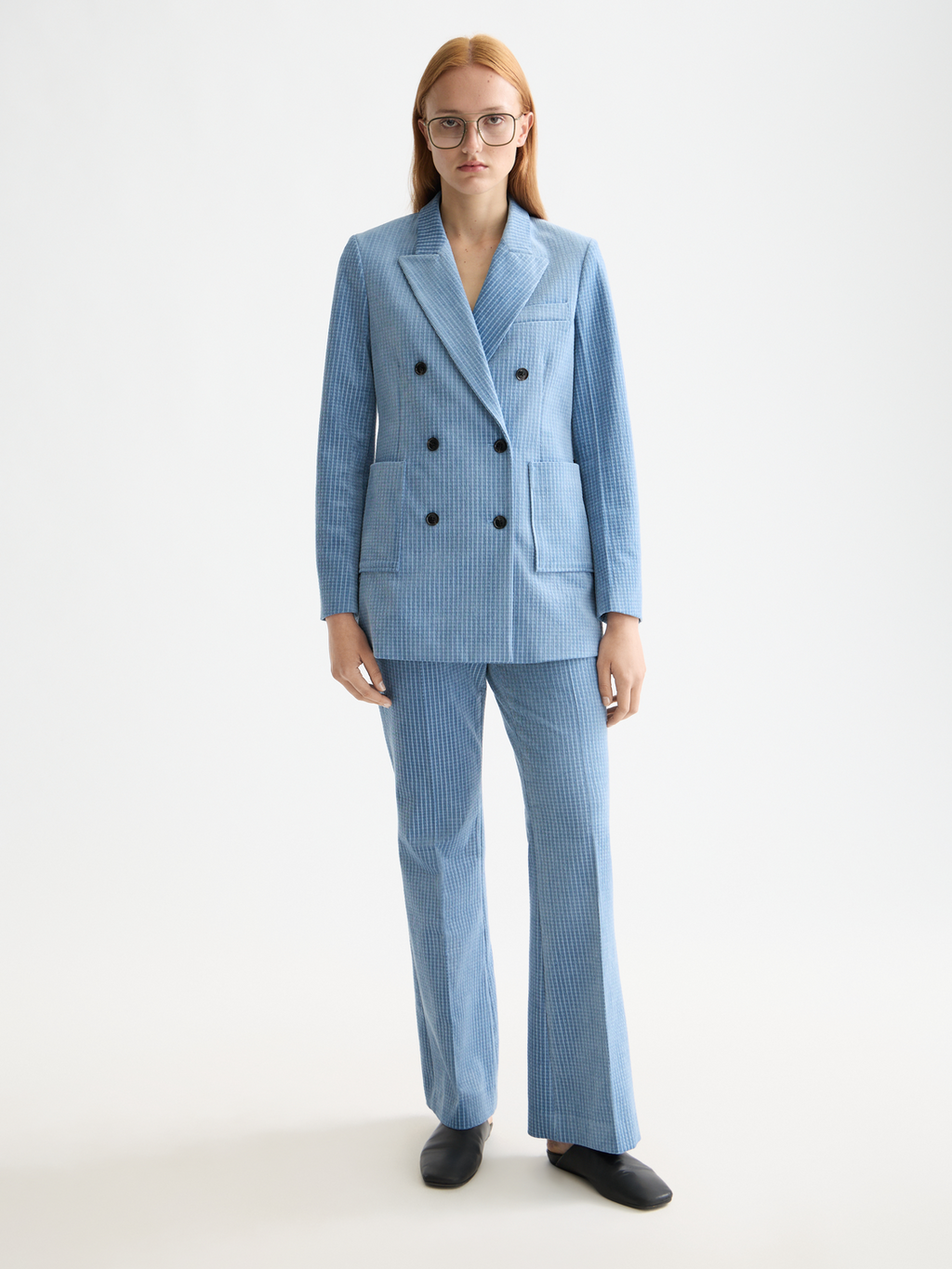 Corduroy blazer - Faded Denim