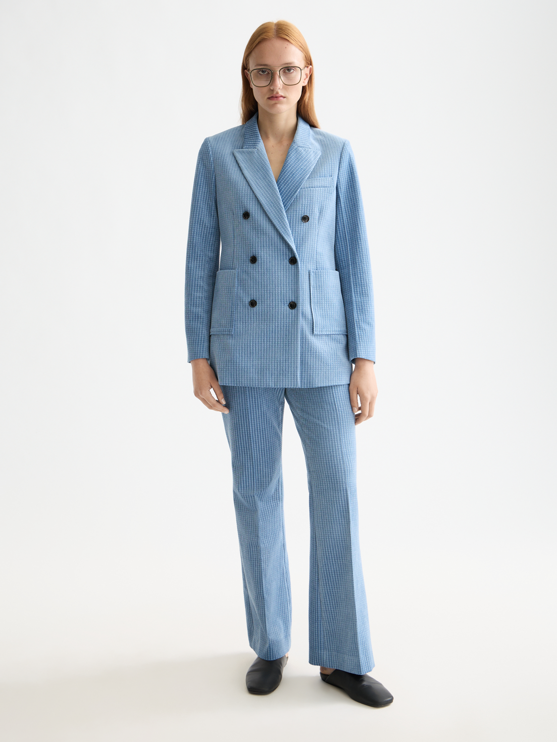 Corduroy blazer - Faded Denim