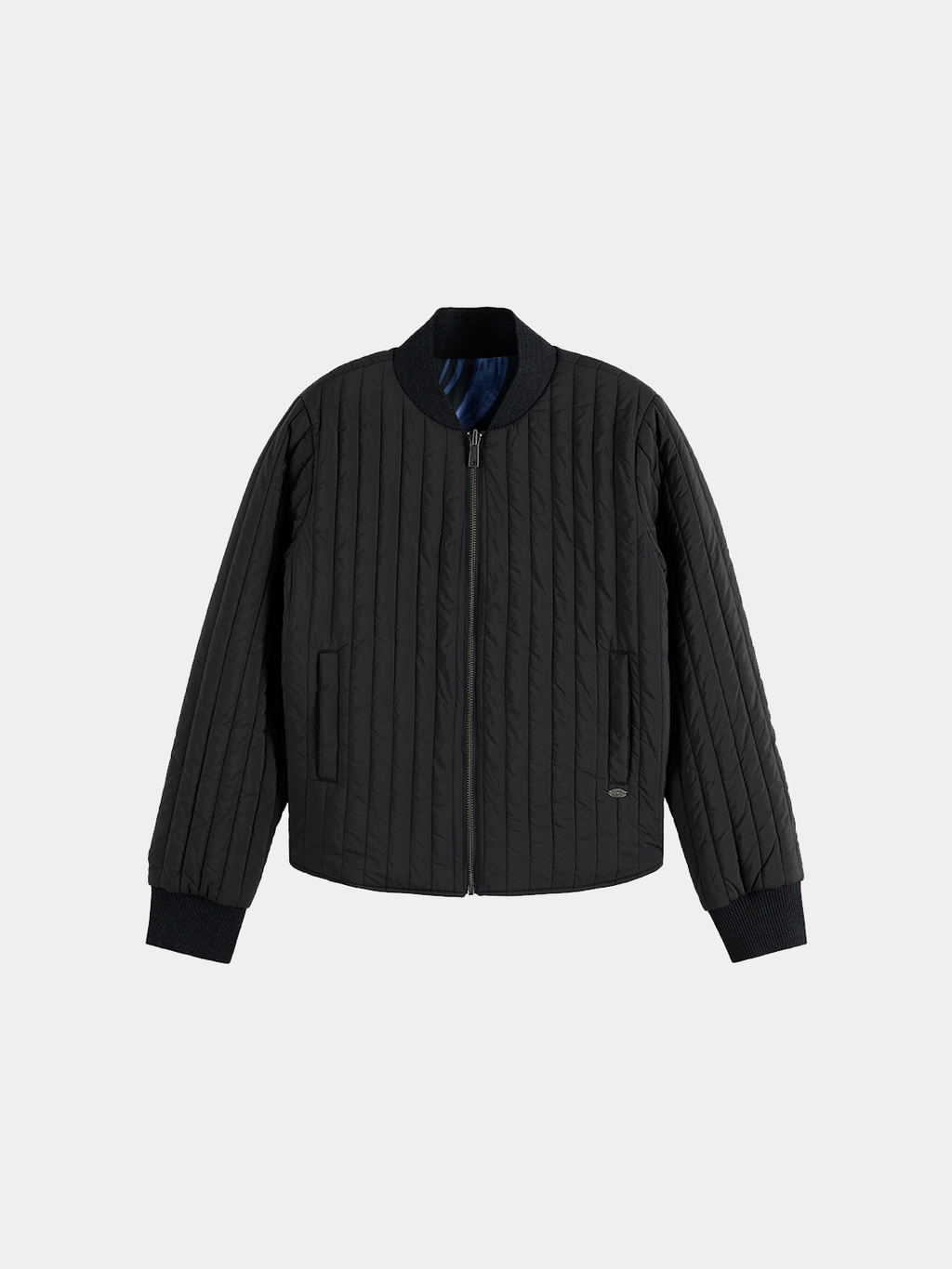 Reversible quilted bomber - Meteorite