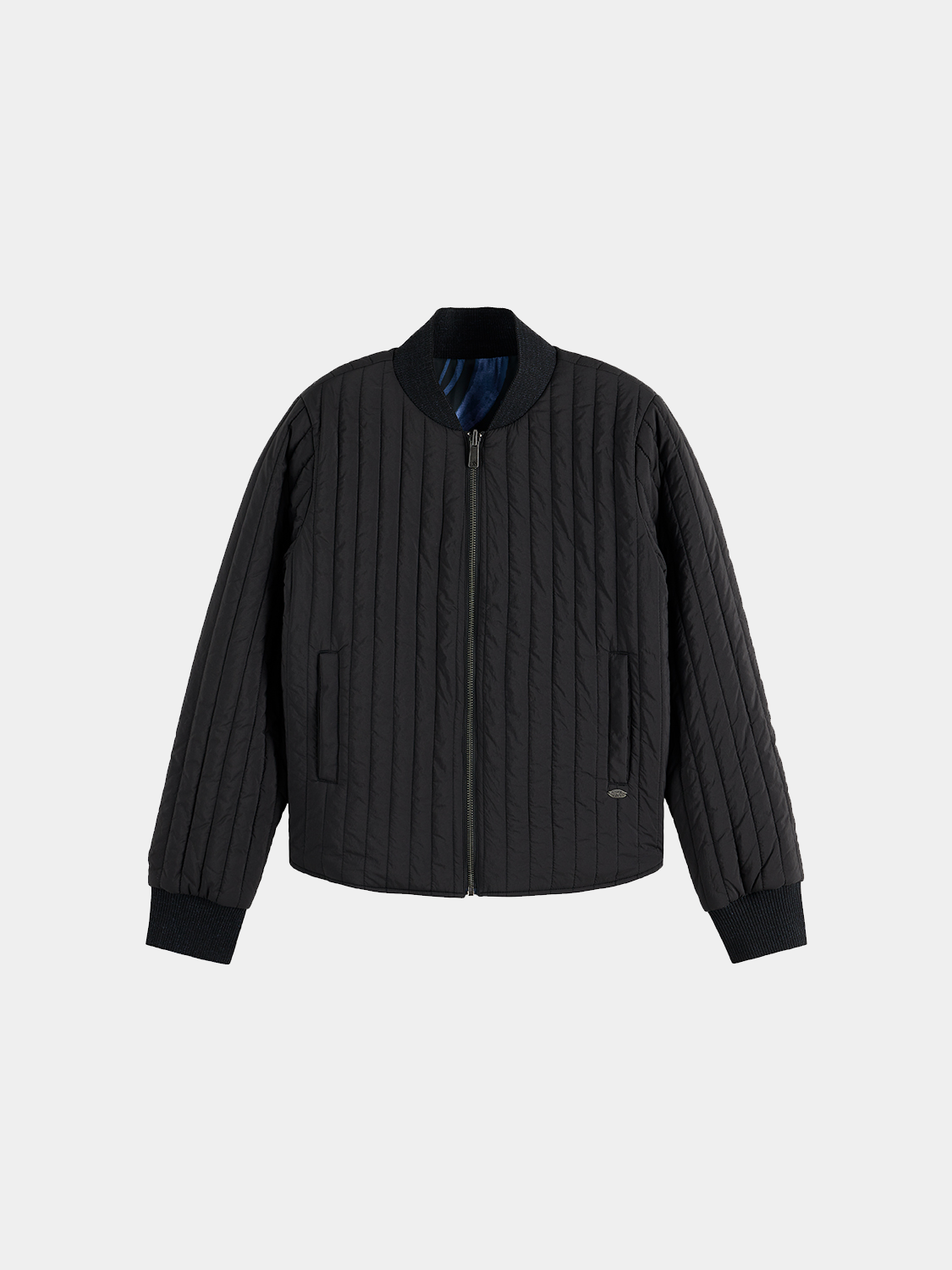 Reversible quilted bomber - Meteorite