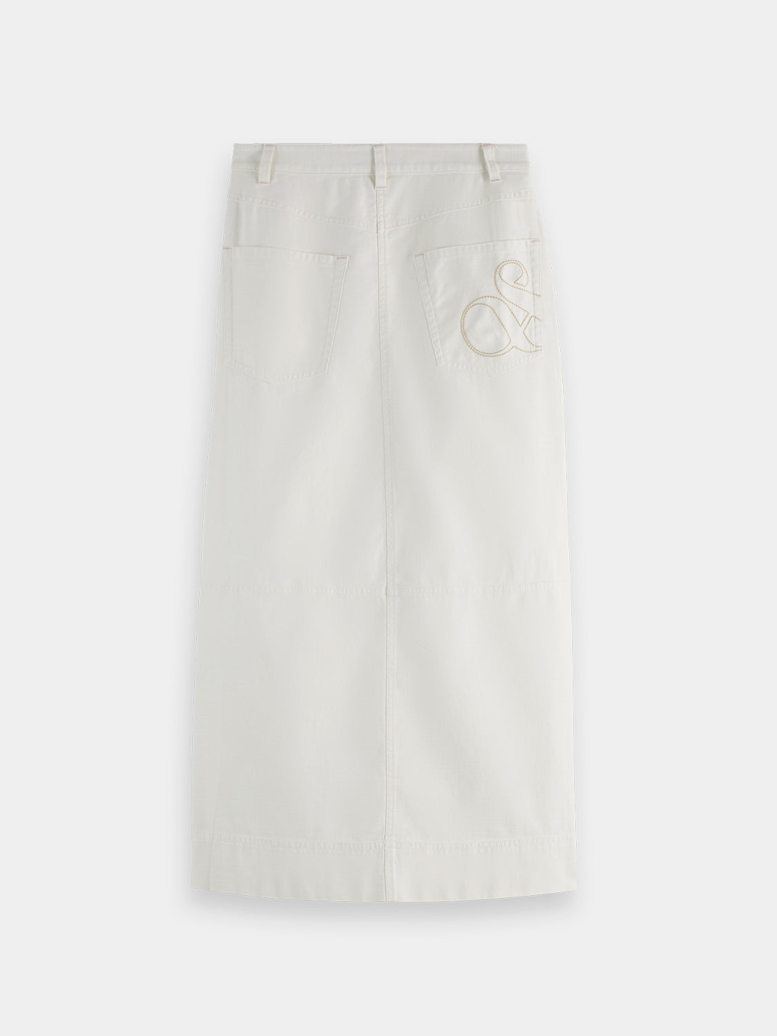 Workwear midi skirt - Eggnog