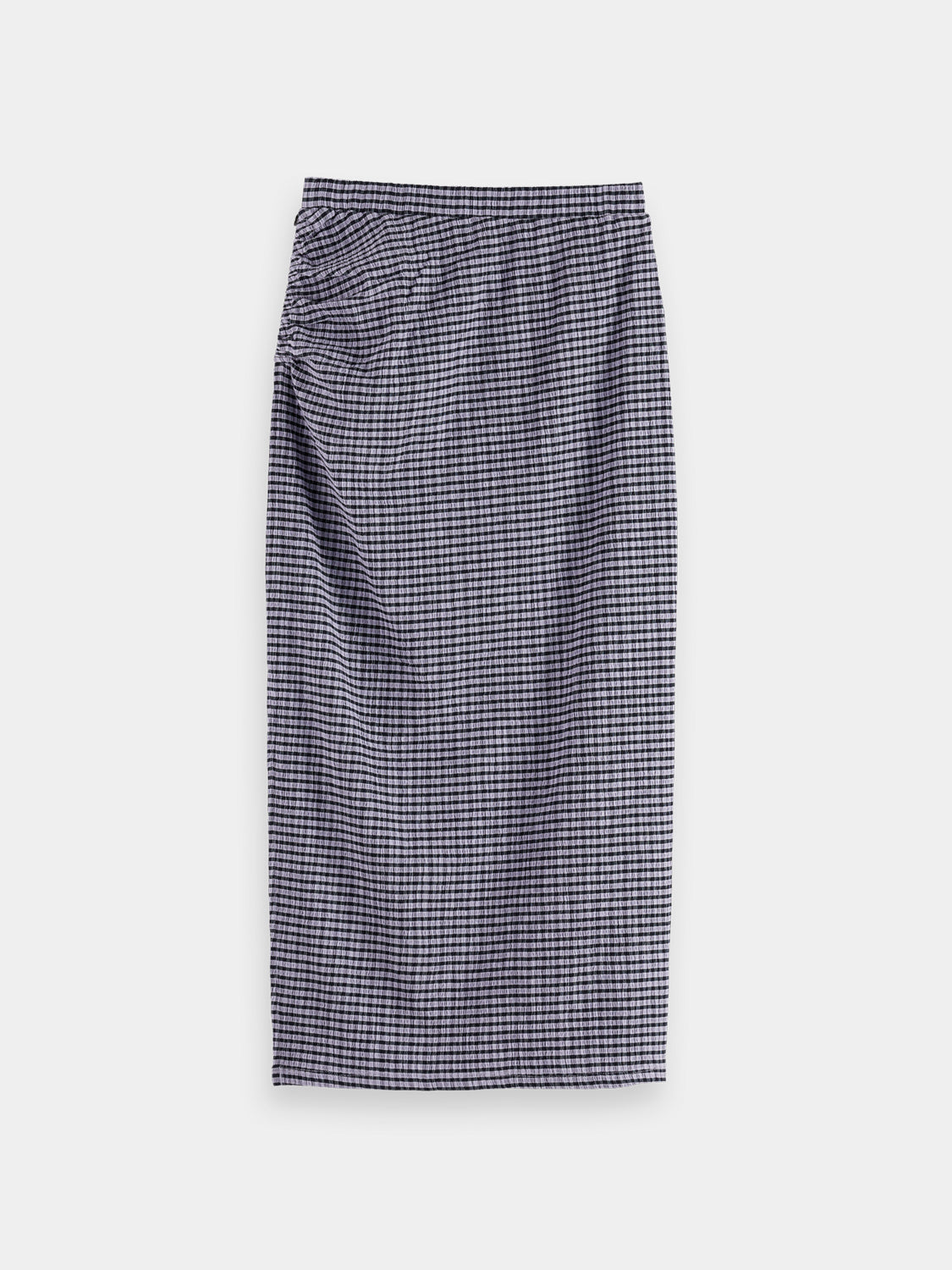 Gingham midi skirt - Sky Captain/ Languid Lavender