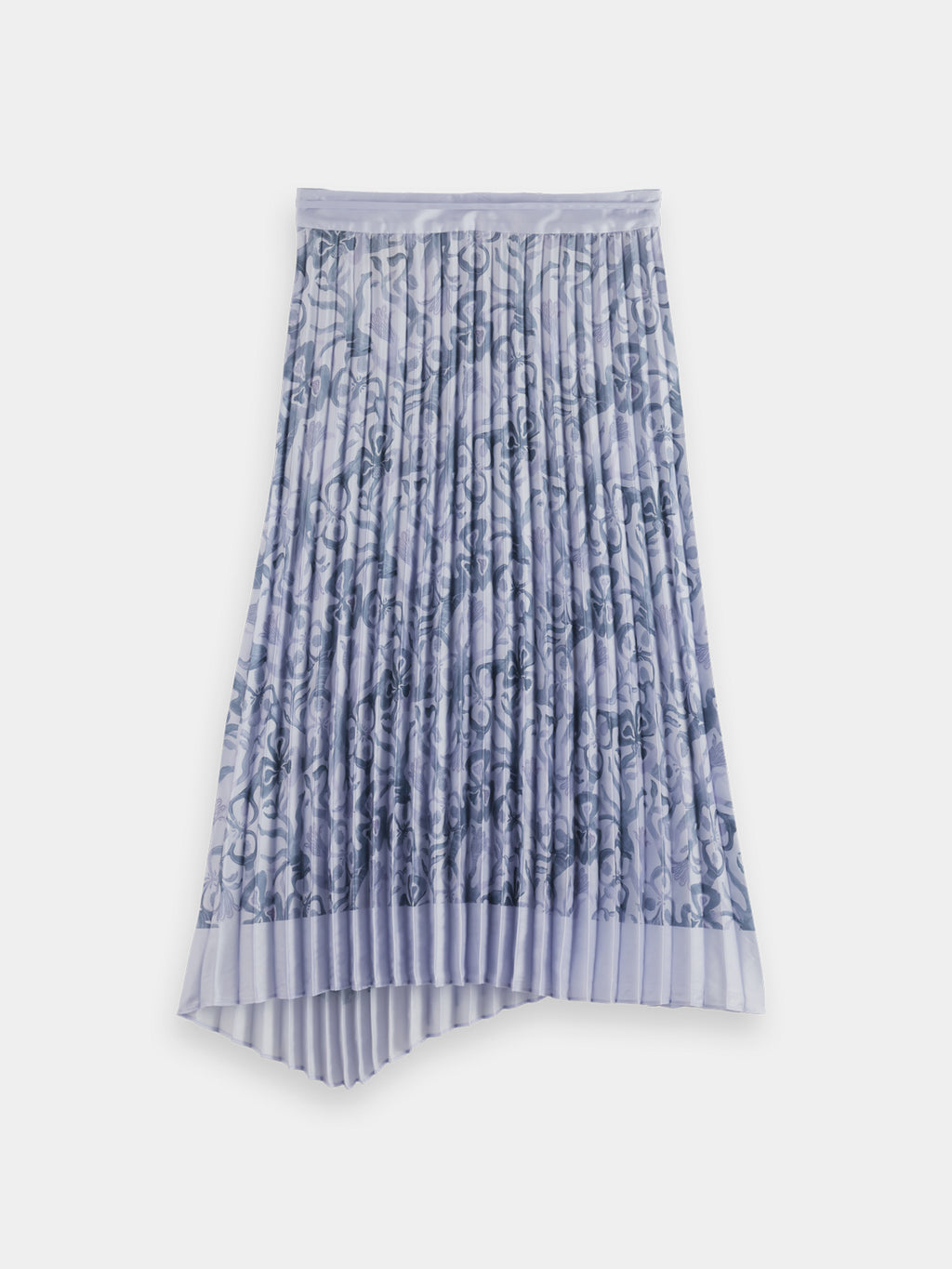 Asymmetrical pleated skirt - Dancer Lavender