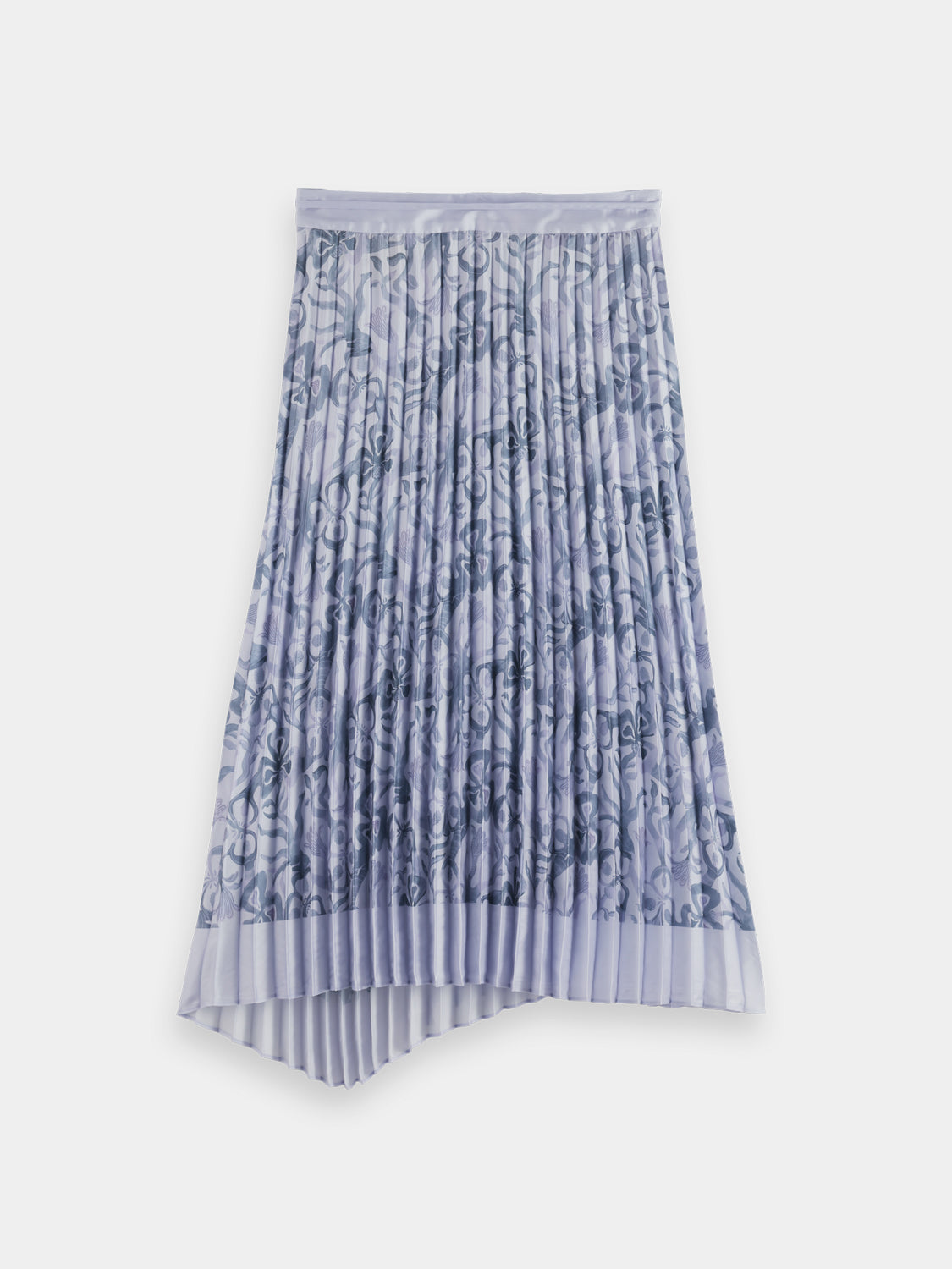 Asymmetrical pleated skirt - Dancer Lavender