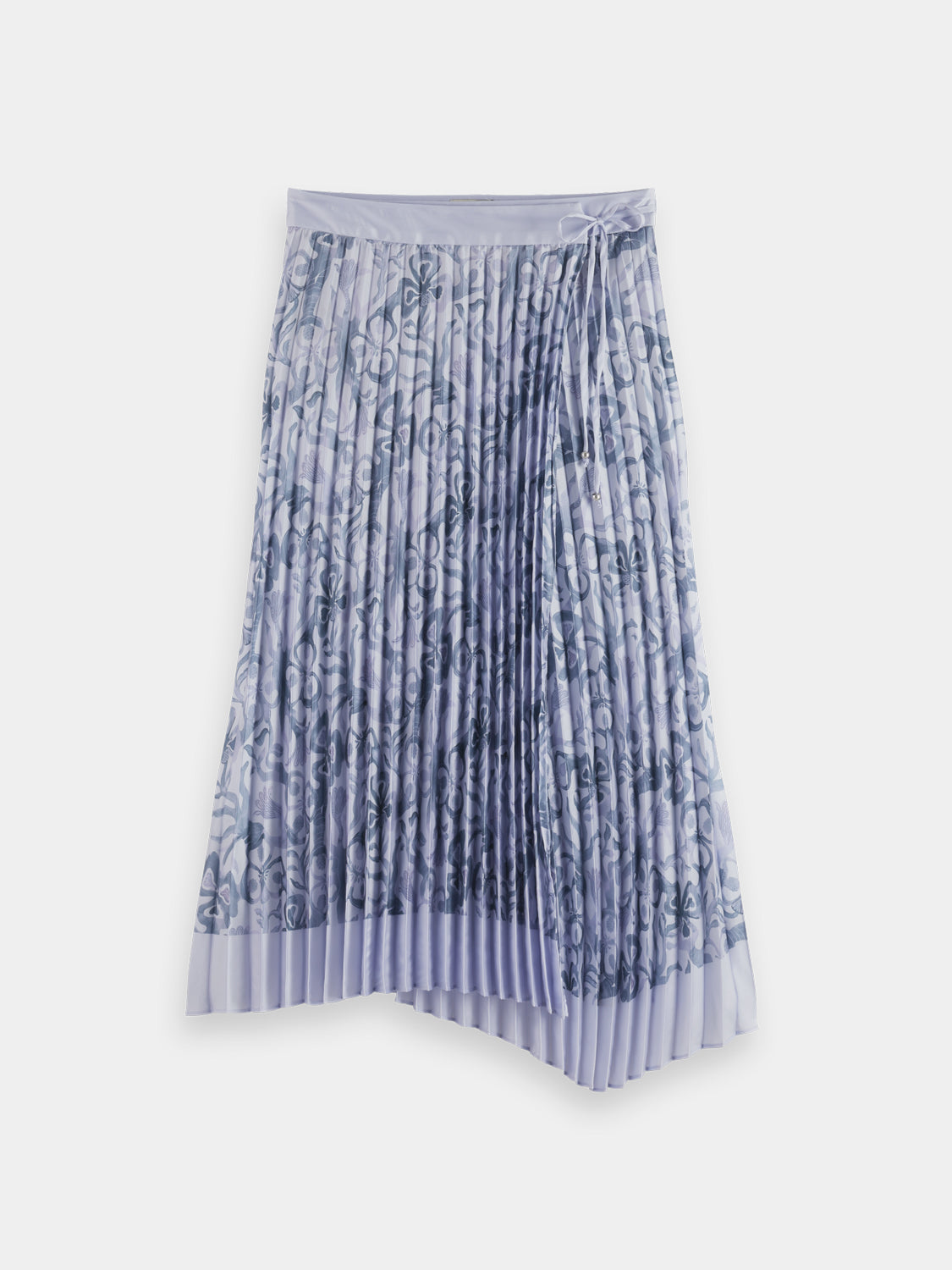 Asymmetrical pleated skirt - Dancer Lavender