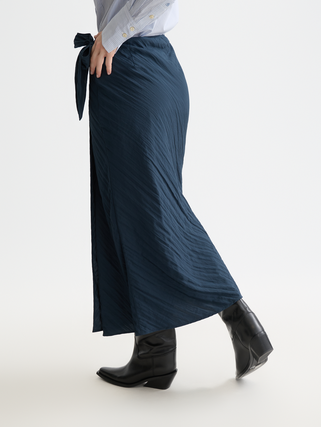 Scotch & Soda - Midi wrap skirt - Carbon