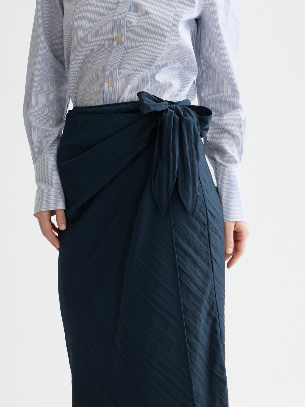 Scotch & Soda - Midi wrap skirt - Carbon