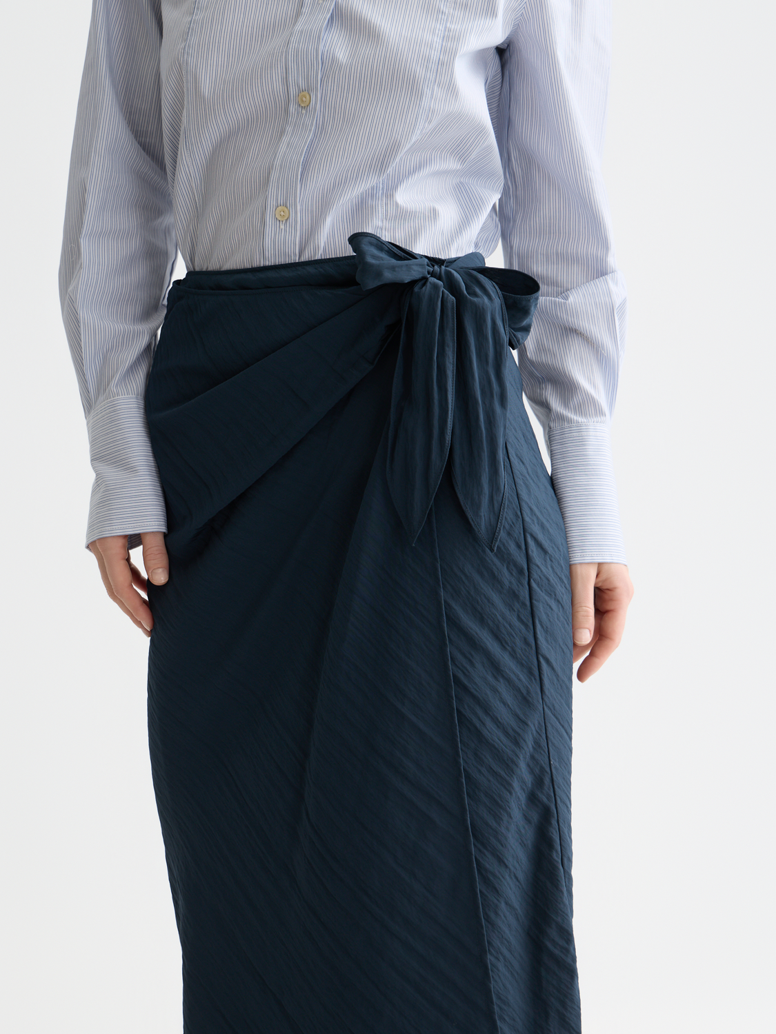 Scotch & Soda - Midi wrap skirt - Carbon