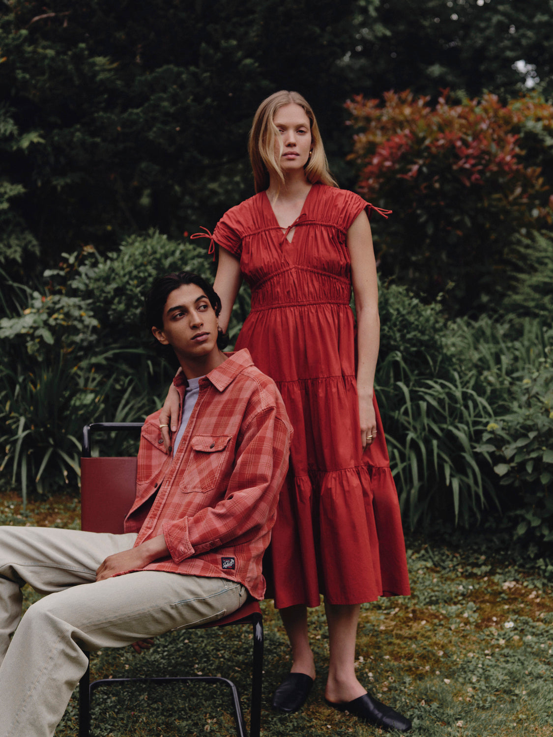 Gathered midi dress - Ketchup