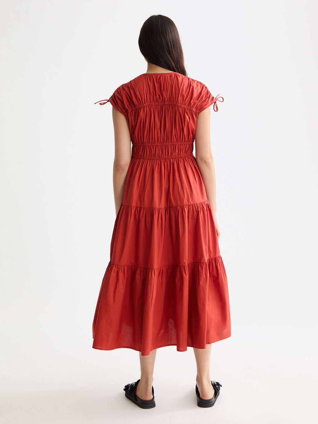 Gathered midi dress - Ketchup