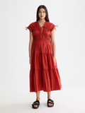 Gathered midi dress - Ketchup