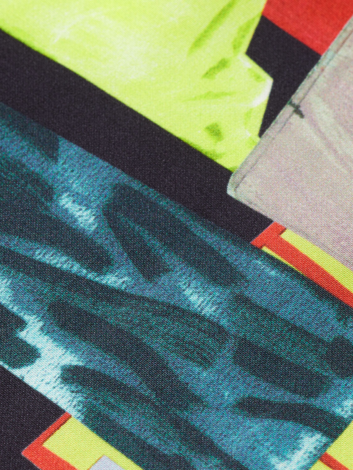 Midi slip dress - Art Dept Collage Multicolour