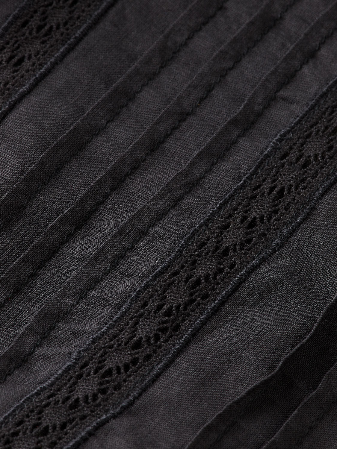 Pleated front maxi dress - Meteorite