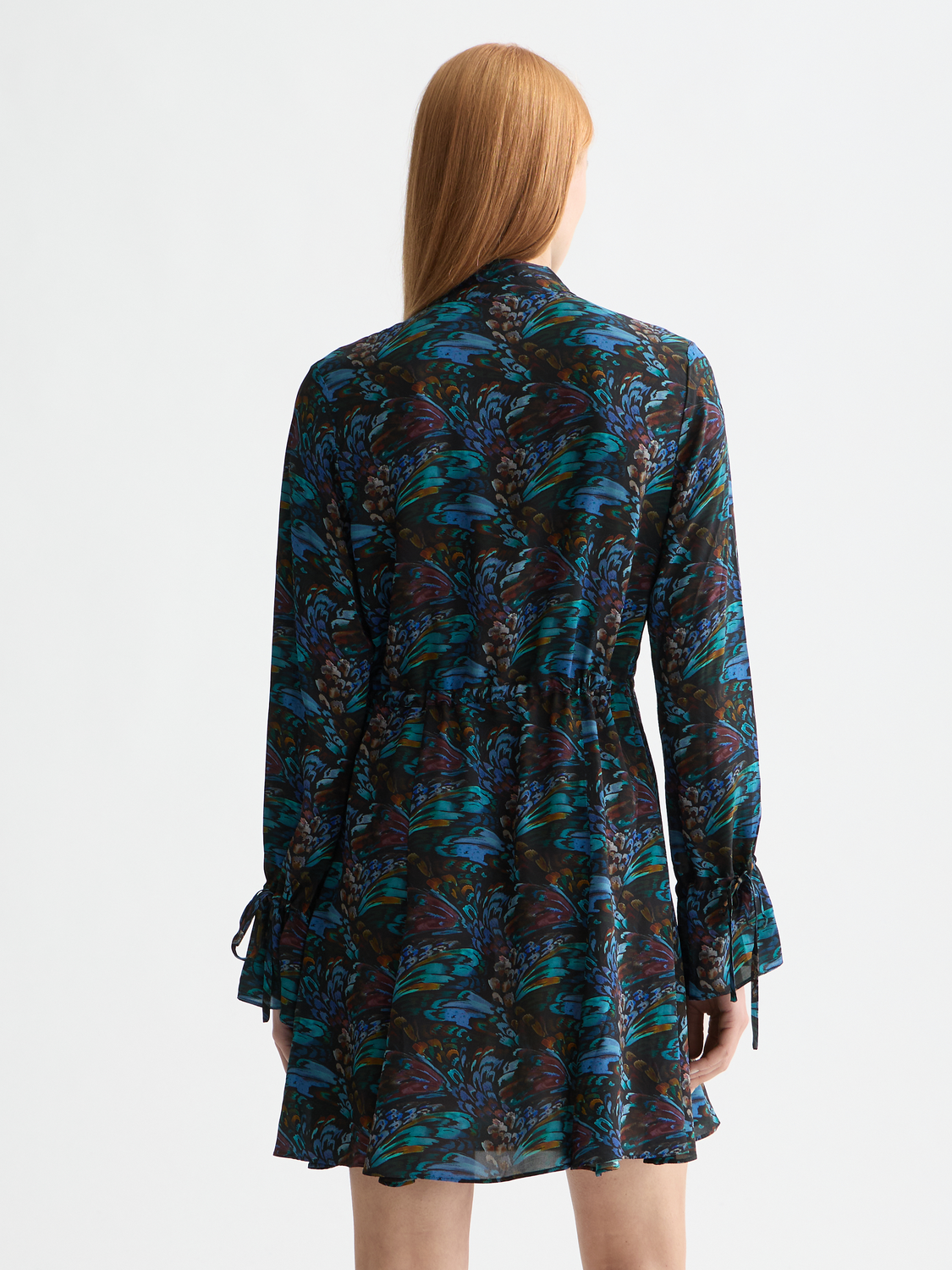 Printed mini dress - Pheasant