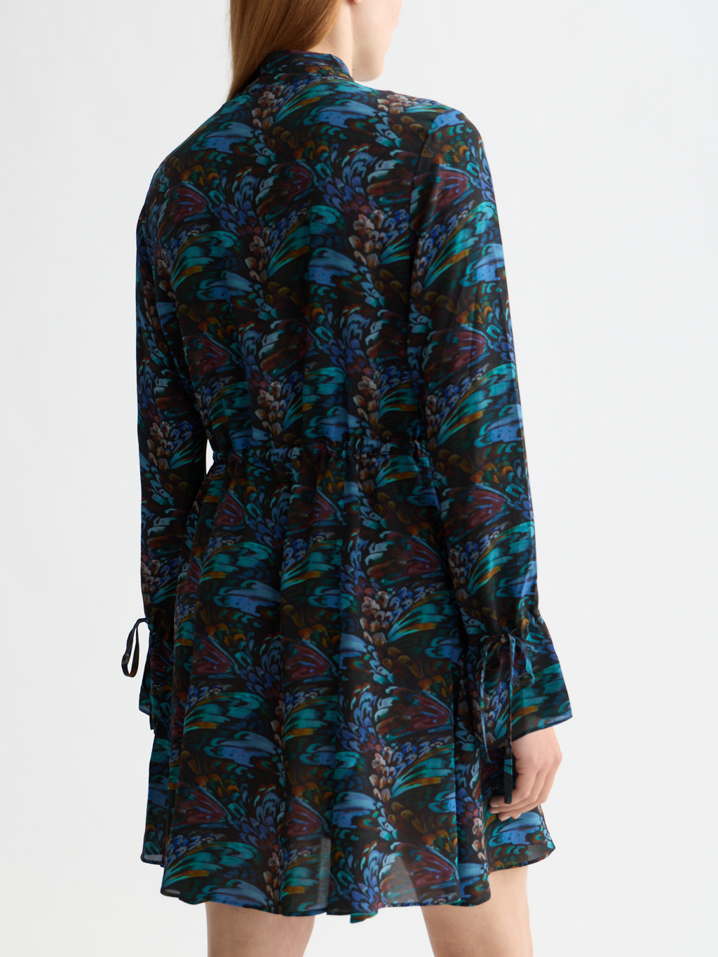 Printed mini dress - Pheasant