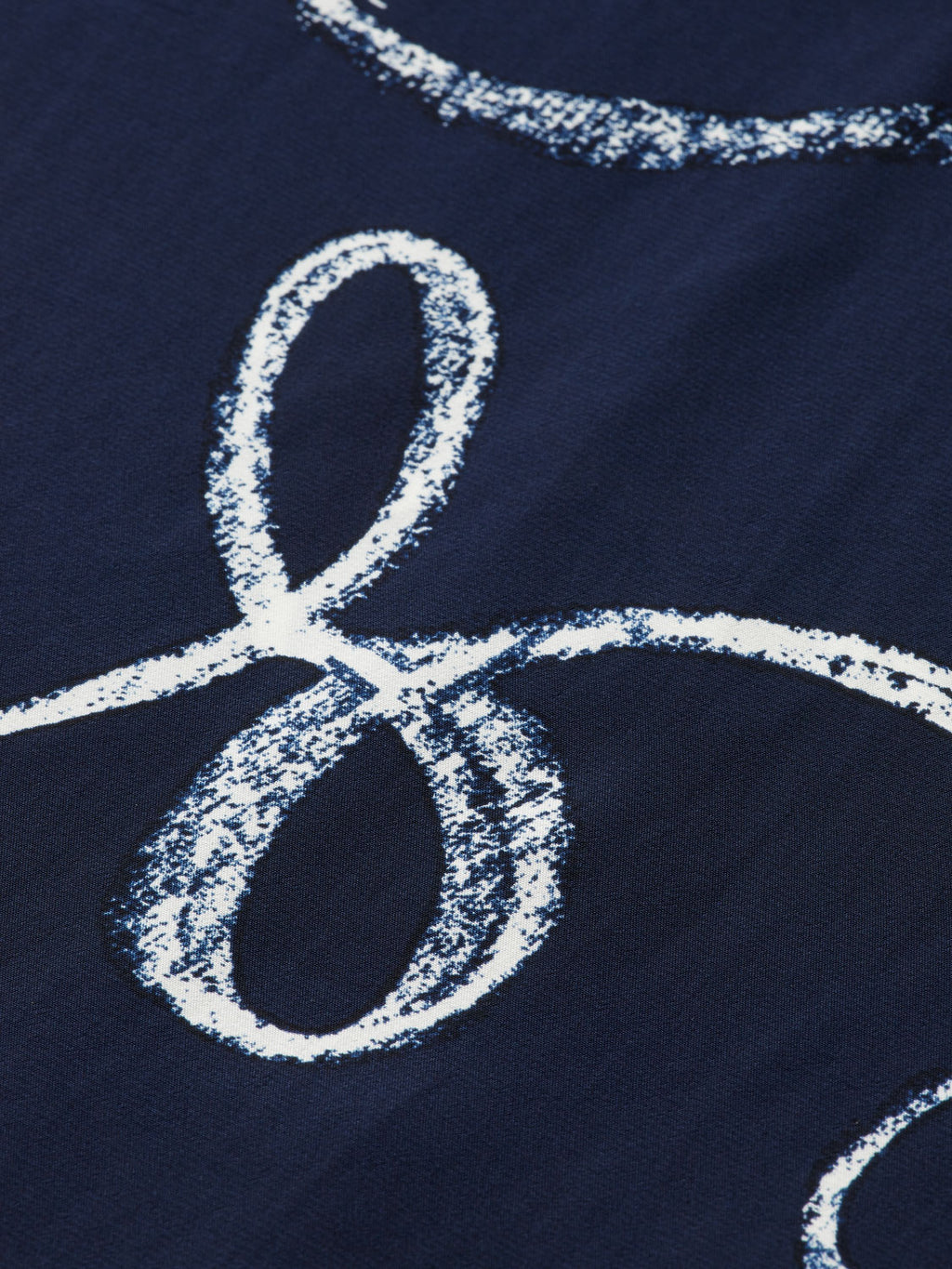 Midi wrap dress - Ribbon Navy Aop