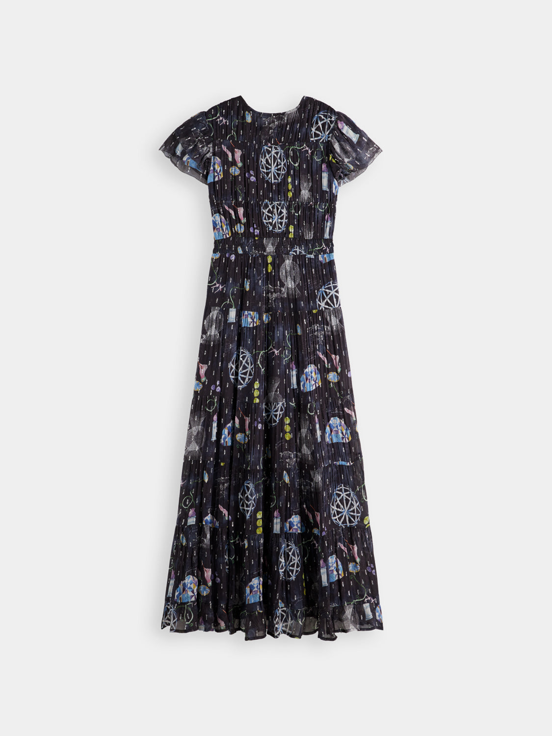 Gathered maxi dress - Black Mountain