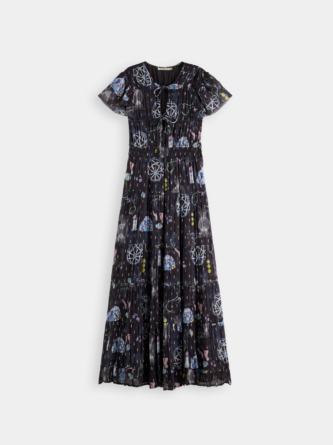 Gathered maxi dress - Black Mountain