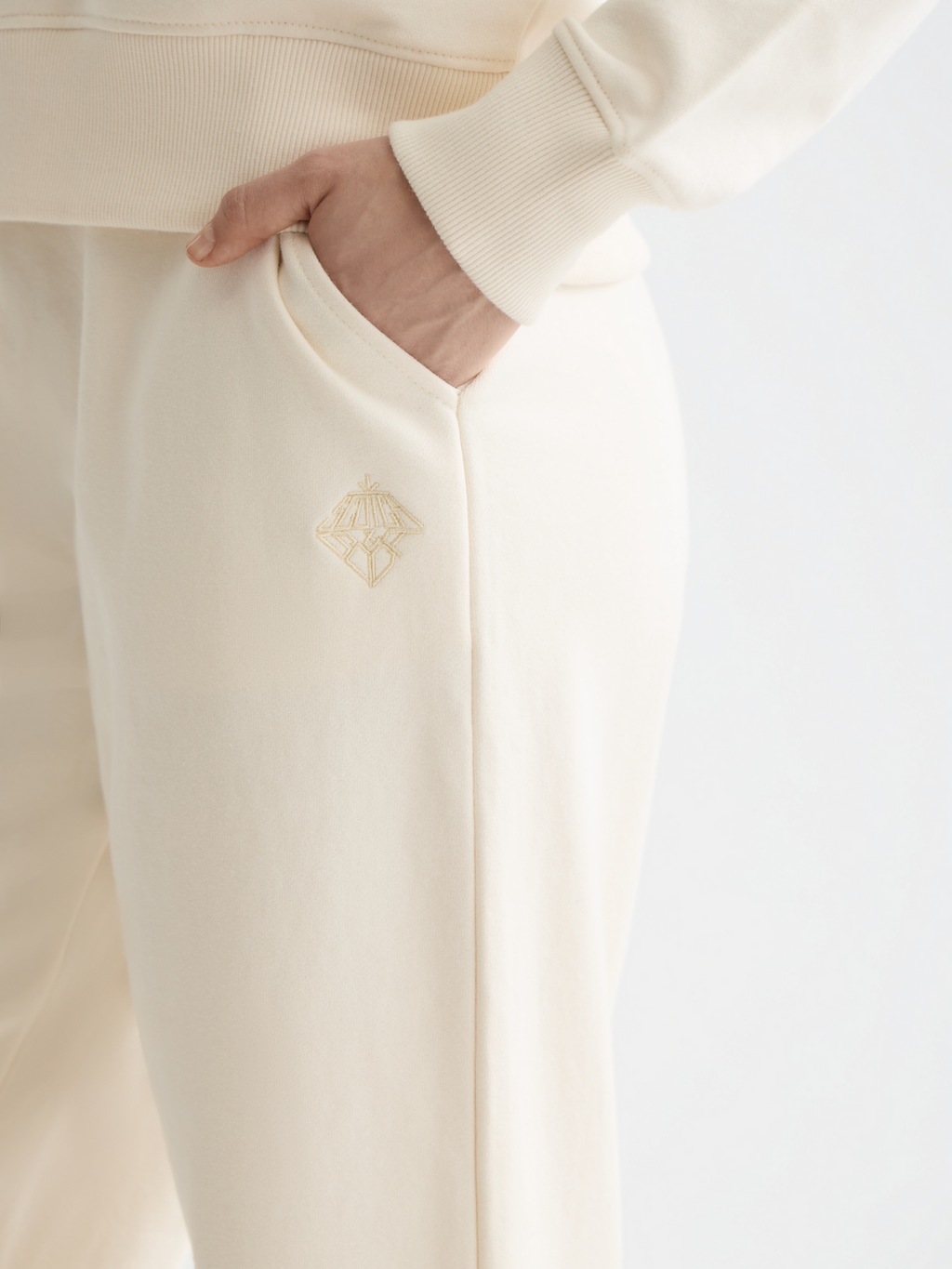 CORE wide leg sweatpants - Off White
