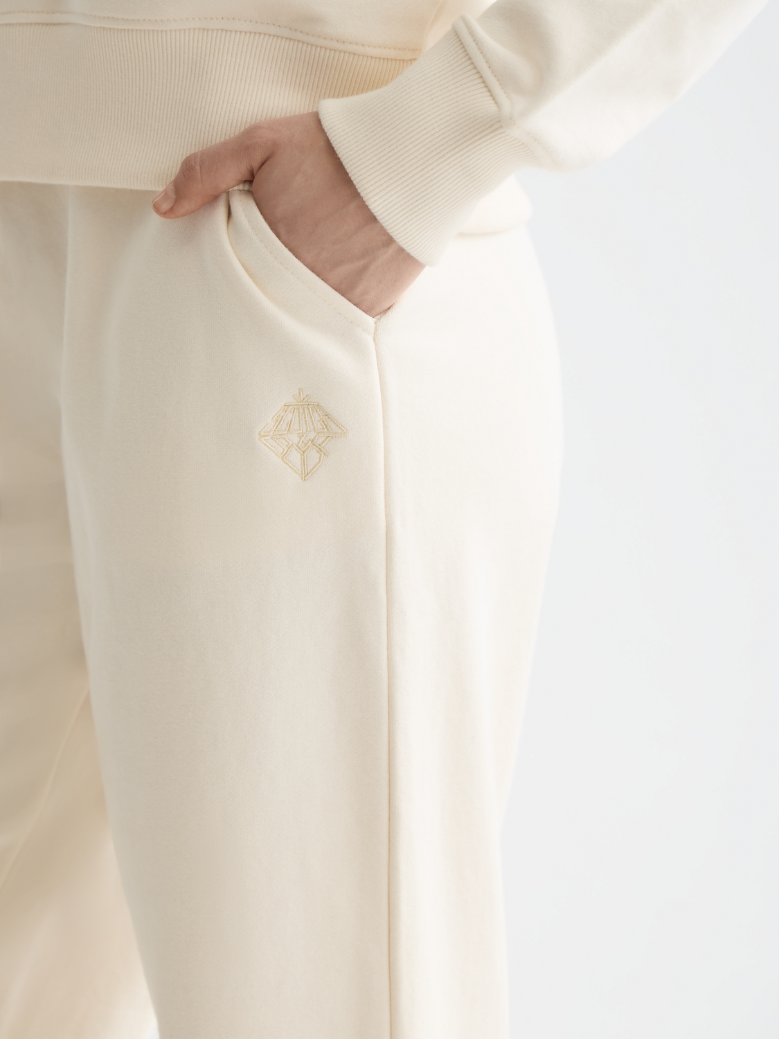 CORE wide leg sweatpants - Off White