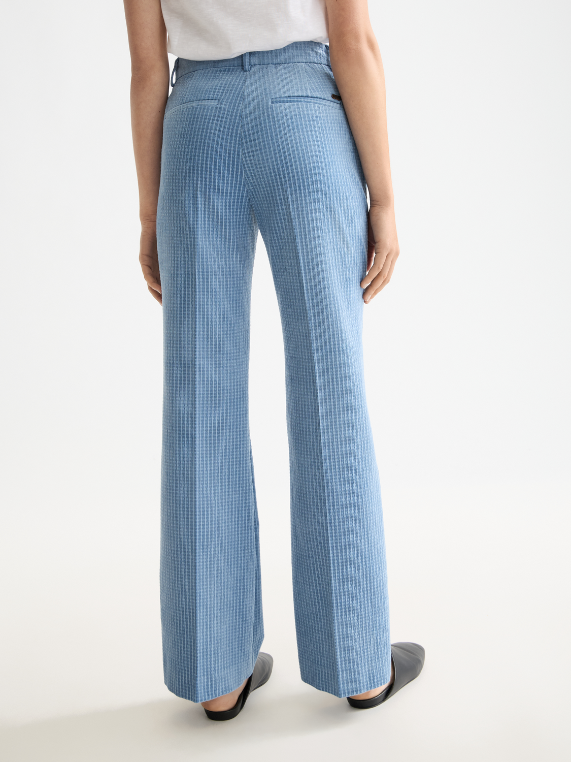 Violet kick flare pants - Faded Denim