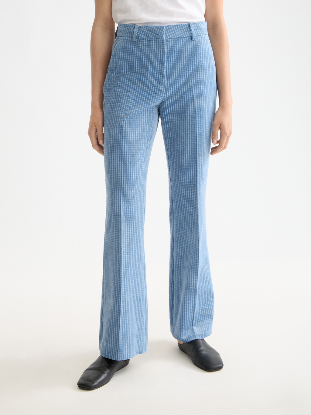 Violet kick flare pants - Faded Denim