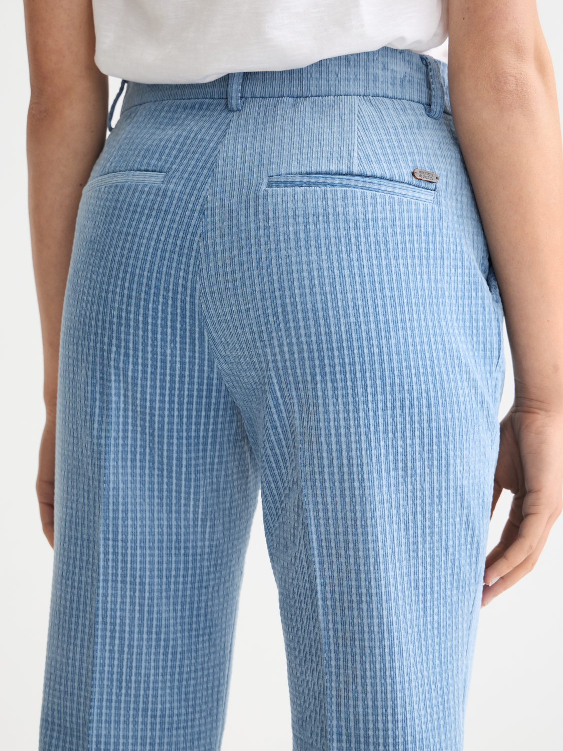 Violet kick flare pants - Faded Denim