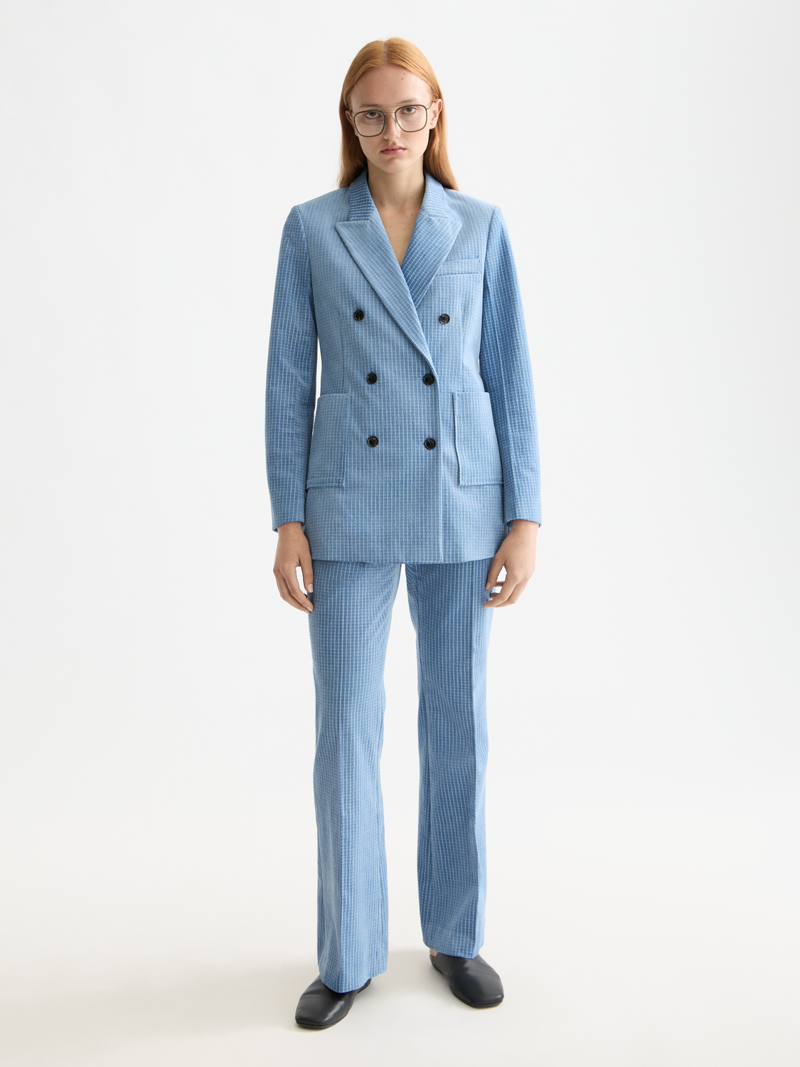 Violet kick flare pants - Faded Denim